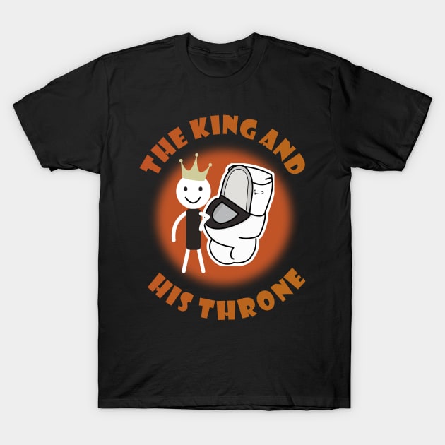 The King And His Throne T-Shirt by A T Design